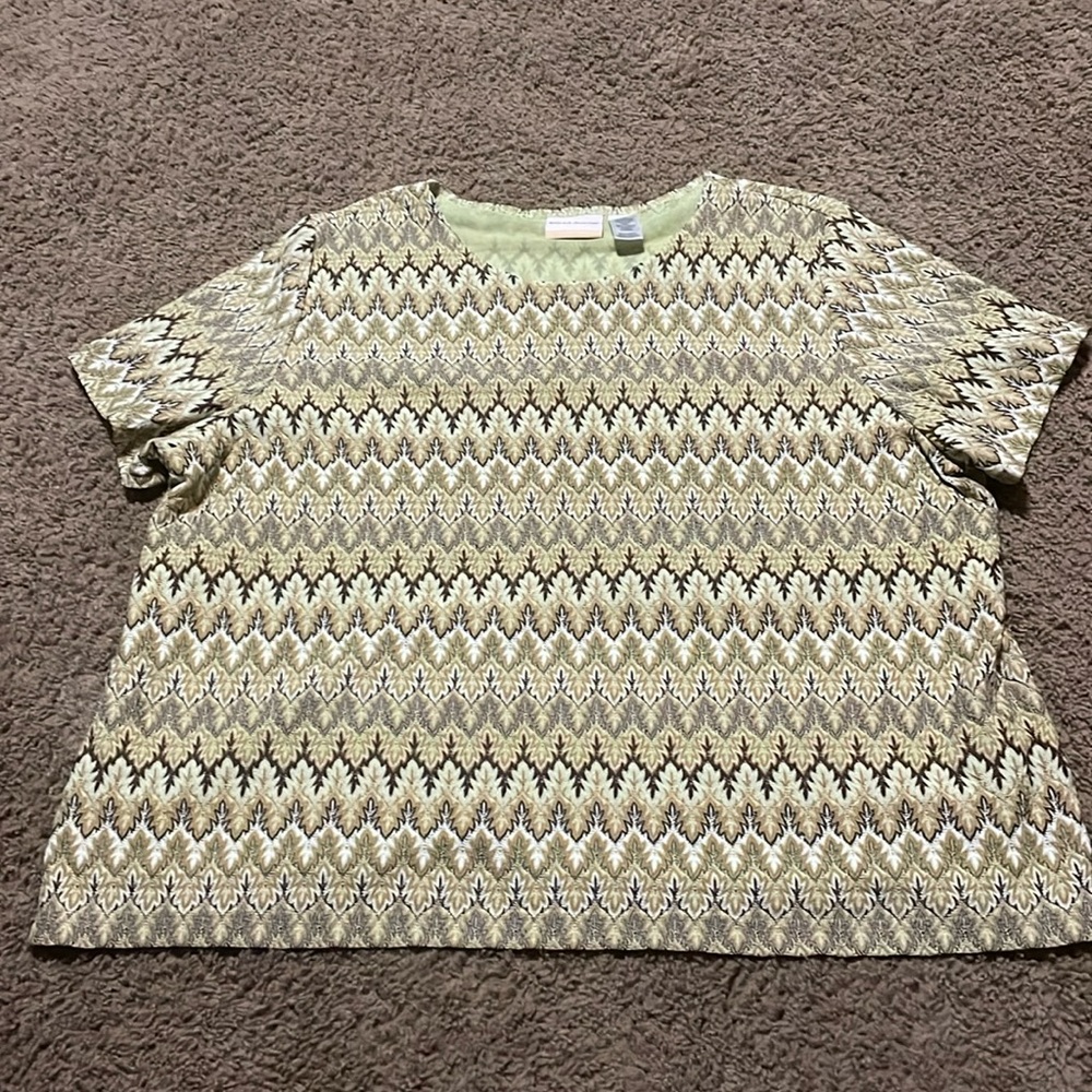 Women’s New without tags Alfred Dunner 3/4 sleeve top. Sz 2X